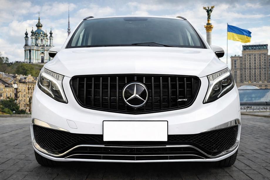 Mercedes Vito/V-klasse W447 2014– Voorgrille GT Panamericana zwart (2014-2019 voor V-class) Image