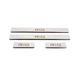 Carmos instaplijsten (4 stuks, RVS)