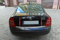 Skoda Superb 2001–2009 RVS kofferbakrand foto 1