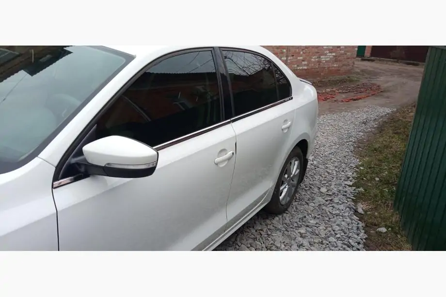 Volkswagen Jetta 2011–2018 Onderste raamlijsten (set 6 st., RVS) Foto 6