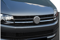 Volkswagen T6 2015–2024 Bovenste grillelijsten 2015-2019 (2 stuks, carbon) foto 1
