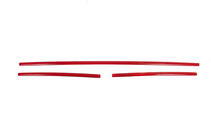Volkswagen T6 2015–2024 Grillelijsten voor bumper 2015-2019 (3 stuks, rood) foto 2