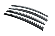 Hyundai Elantra (AD) 2015–2020 Raamwindschermen met chromen sierlijst (set van 4, Niken) foto 4