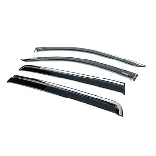 Raamwindschermen met chromen sierlijst (set van 4, Niken) foto 2