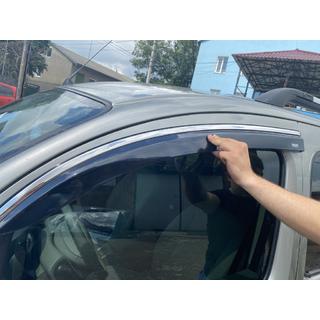 Raamdeflectoren met chroomstrip (set van 2, Niken) Renault Kangoo 2008–2020 foto 2