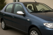 Fiat Albea 2002–2012 Spiegelkappen (2011↗, 2 stuks, kunststof) Carmos - ABS-kunststof foto 2