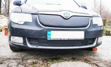 Skoda Superb 2009–2015 Winterafdekking voor radiatorrooster (boven, 2008-2013) foto 3