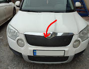 Skoda Yeti 2009–2017 Winterafdekking voor radiateurgrille (boven, 2009-2013) foto 1
