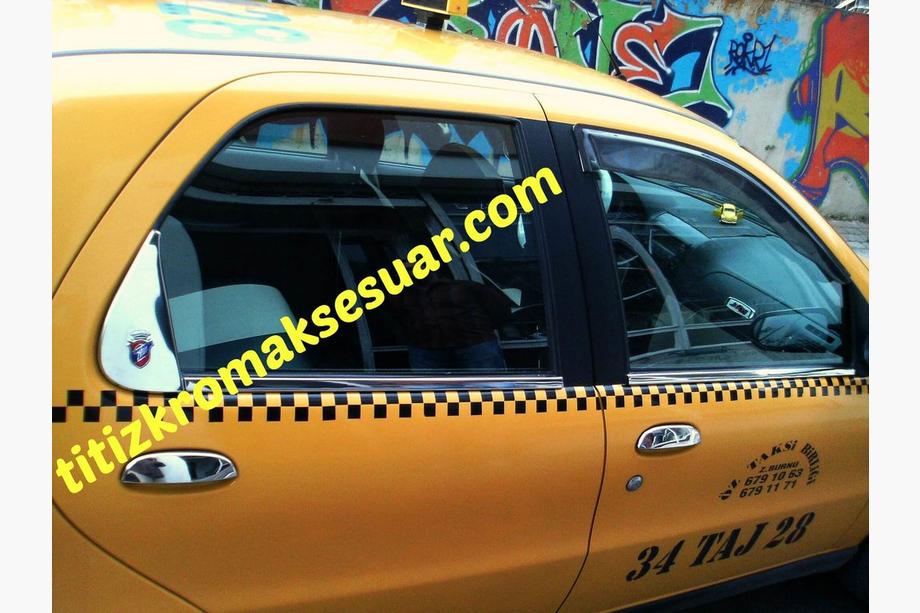 Fiat Albea 2002–2012 Buitenste raamlijstomlijsting RVS (set 4 stuks) Foto 2