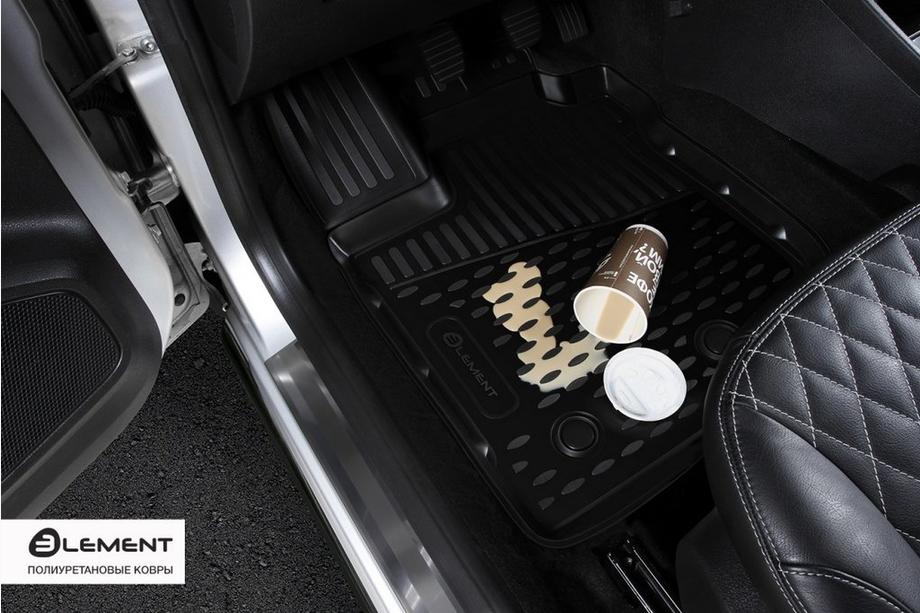 Kia Carnival 2002–2013 (2015↗︎) 3D rubberen automatten voor het interieur (4 stuks, Novline) VAN (voor de Kazachstan-markt) Foto 2