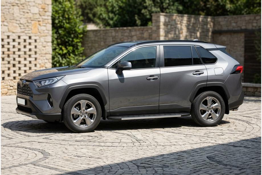 Toyota Rav 4 2019–2025 Duru zijtreden (set van 2, aluminium) Image