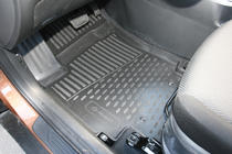Hyundai Creta 2014–2020 Rubberen vloermattenset voor interieur (4 stuks, Novline) foto 2