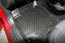 Hyundai Veloster 2011–2017 Rubberen vloermattenset voor interieur (4 stuks, Novline) foto 2