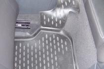Volkswagen EOS 2006–2011 Rubberen vloermattenset voor interieur (4 stuks, Novline) foto 2