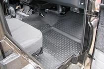 UAZ 3151 1985–2003 (Hunter) Rubberen vloermatten voor het interieur (3-delig, Novline) foto 4