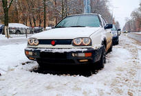 Volkswagen Golf 3 1991–2001 Winterafdekking voor de grille Mat foto 1