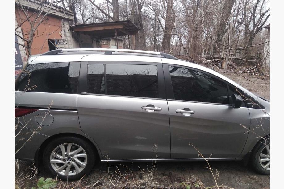 Mazda 5 2010–2018 Aluminium dakrails (chroom) Foto 4