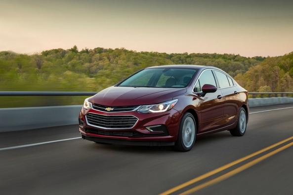 Compacte sedan Chevrolet Cruze van de tweede generatie