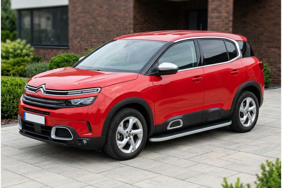 Citroen C5 Aircross 2017–2025 Zijstappen Tayga Grey (set van 2, aluminium) Foto 1