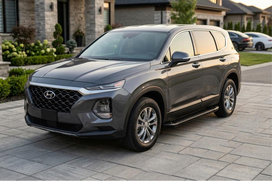 Hyundai Santa Fe 4 2018–2023 Allmond Black zijtreden (2 st., aluminium) Image
