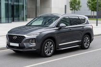 Hyundai Santa Fe 4 2018–2023 Line side steps (set van 2, aluminium) foto 1