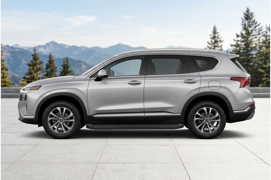 Hyundai Santa Fe 4 2018–2023 Side steps Tayga Black (2 stuks, aluminium) Image