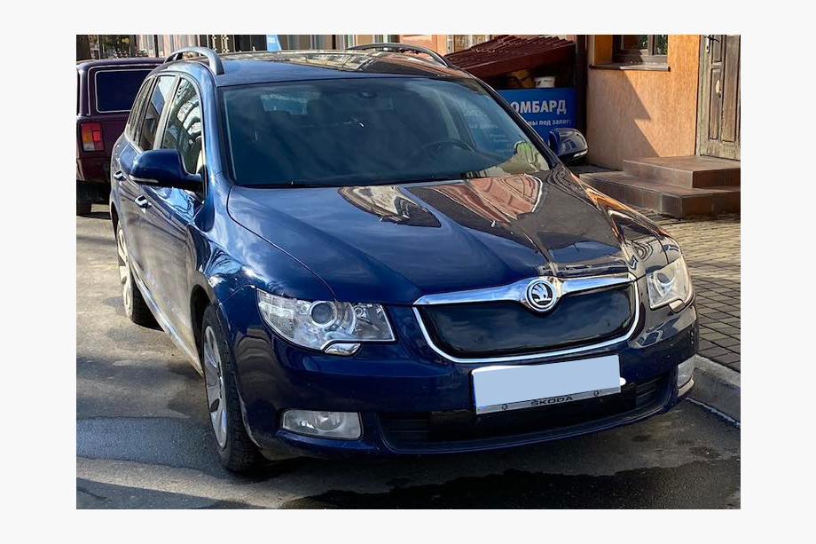Skoda Superb 2009–2015 Winterafdekking voor grille (onder, 2008-2013) Foto 7