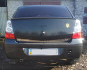 Renault Logan I 2005–2008 RVS sierlijst onderrand achterklep foto 5