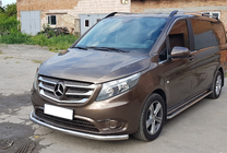 Mercedes Vito/V-klasse W447 2014– Frontbescherming ST008 (RVS) foto 2