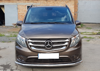 Mercedes Vito/V-klasse W447 2014– Frontbescherming ST008 (RVS) foto 1