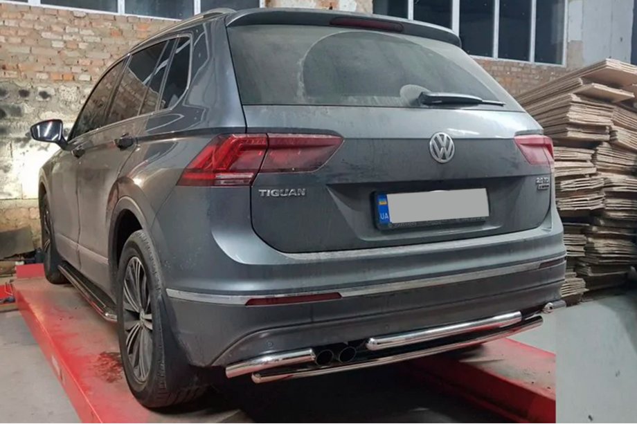 Volkswagen Tiguan 2016–2023 Achterbeschermbeugel AK001-2 (RVS) Foto 4