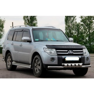 Voorste bullbar ST015-13 (RVS) Mitsubishi Pajero Wagon IV 2006–2021 foto 2