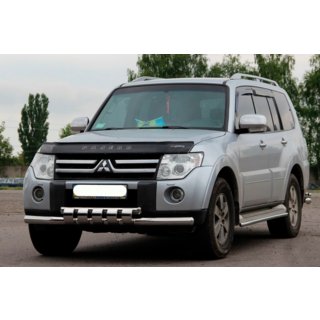 Voorste bullbar ST015-13 (RVS) Mitsubishi Pajero Wagon IV 2006–2021 foto 3