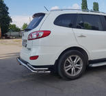 Hyundai Santa Fe 2 2006–2012 Achterbeschermbeugel AK007-1 (RVS) foto 2