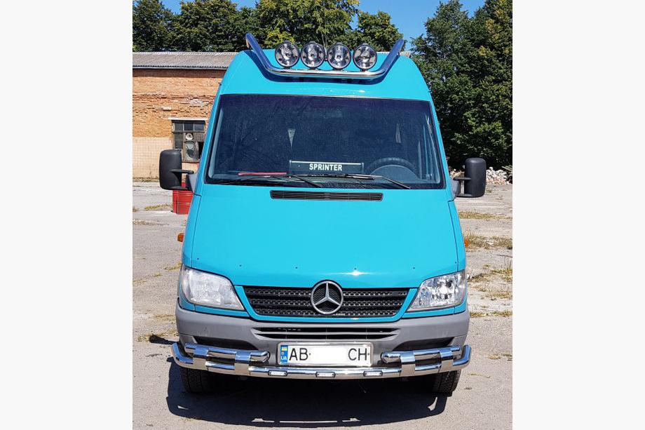 Mercedes Sprinter W901/902/903/904/905 1995–2006 Voorbescherming ST015-2 (RVS) Foto 2