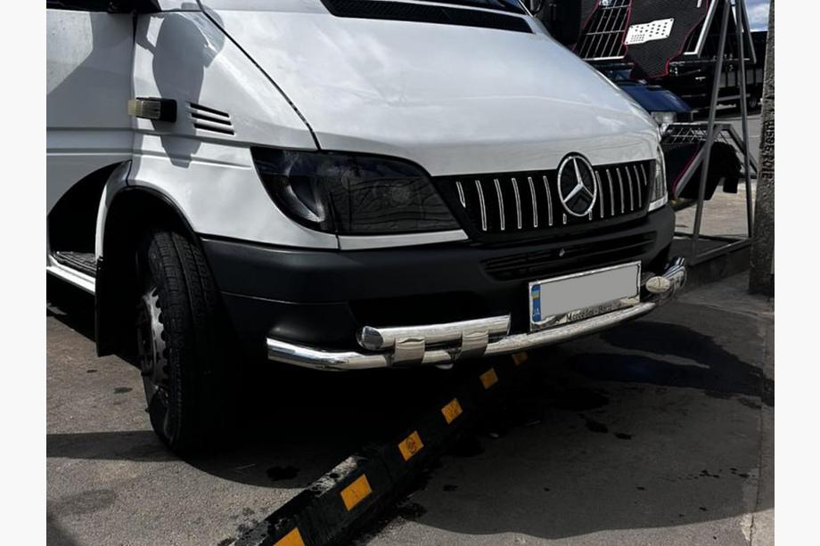 Mercedes Sprinter W901/902/903/904/905 1995–2006 Voorbescherming ST015-2 (RVS) Foto 9