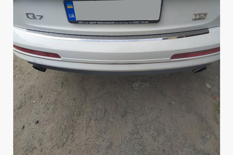 Audi Q7 2005–2015 Achterbumperbeschermlijst Carmos (RVS) Image