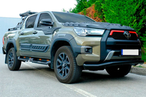 Toyota Hilux 2015– Texas bullbar / frontbeschermbeugel voor 2020+ (76 mm, zwart) foto 3