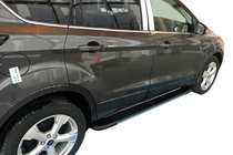Skoda Karoq 2018– Bosphorus Grey zijsteps (set van 2, aluminium) foto 1