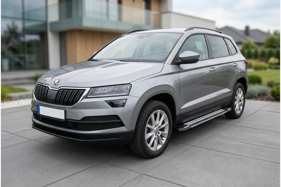 Skoda Karoq 2018– Rainbow side steps (2 stuks, aluminium) Image
