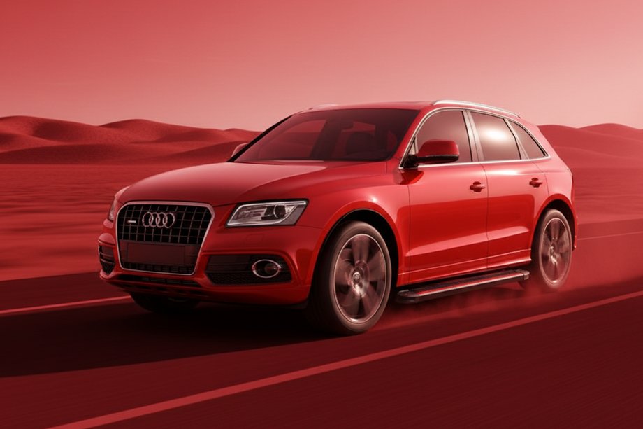 Audi Q5 2008–2017 Side steps Maya Red (2 stuks, aluminium) Image