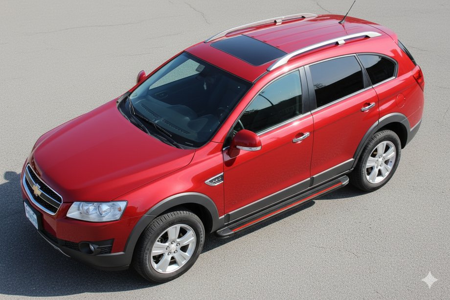 Chevrolet Captiva 2006–2019 Side steps Maya Red (2 stuks, aluminium) 2016-2019 Image