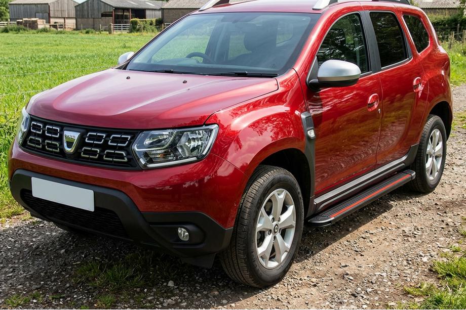 Dacia Duster 2018–2024 Side steps Maya Red (2 stuks, aluminium) Image
