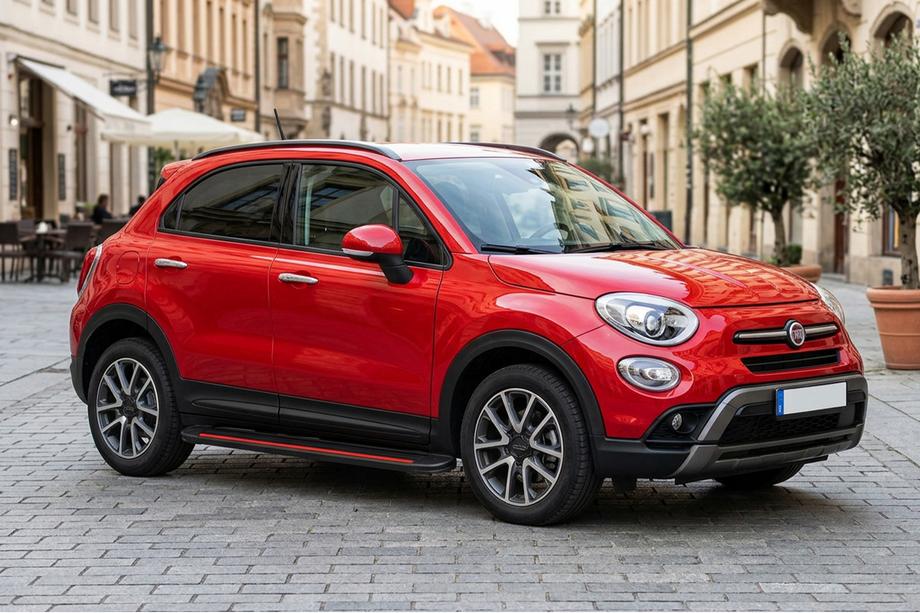 Fiat 500X 2014–2024 Side steps Maya Red (2 stuks, aluminium) Image