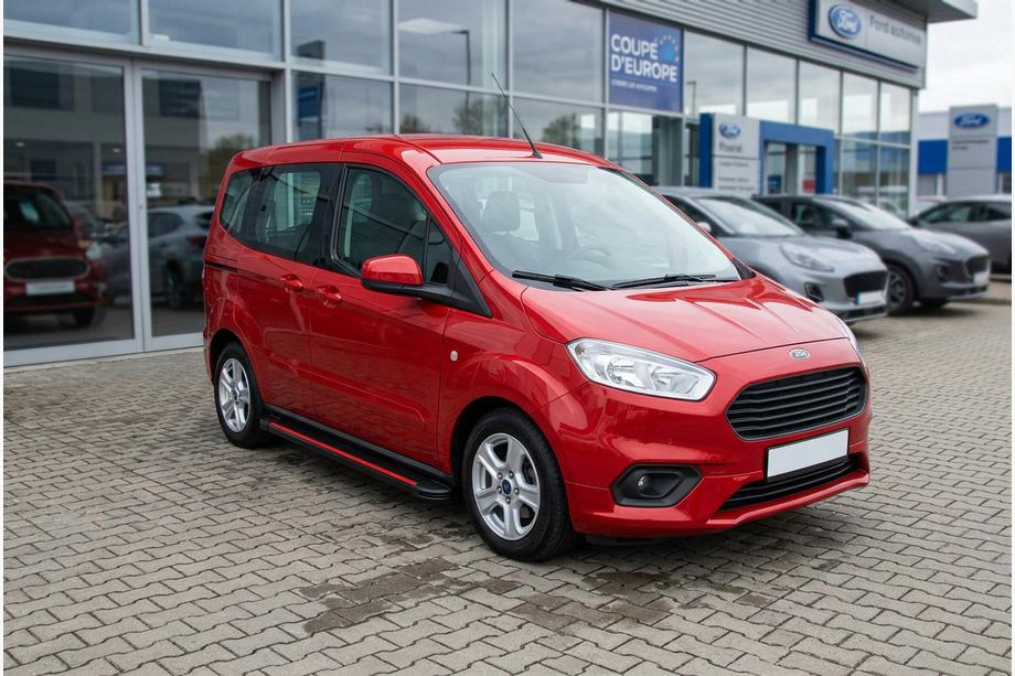 Ford Courier 2014–2023 Side steps Maya Red (2 stuks, aluminium) Image