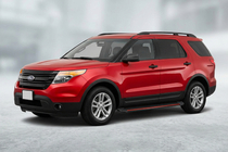 Ford Explorer 2011–2019 Side steps Maya Red (2 stuks, aluminium) foto 1