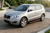 Geely Emgrand X7 2011– Side steps Maya Red (2 stuks, aluminium) foto 1