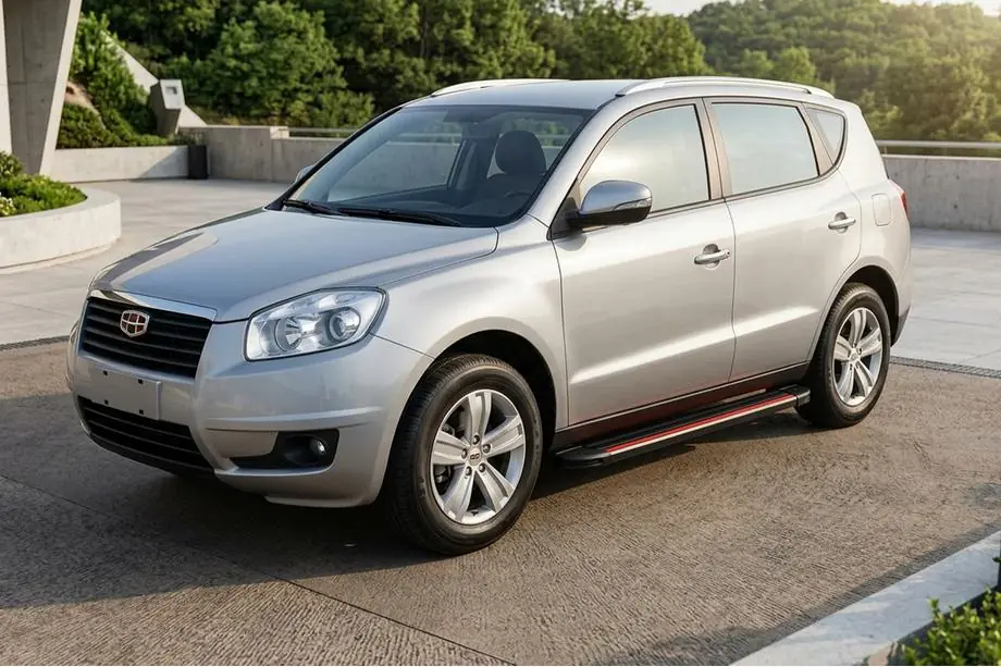 Geely Emgrand X7 2011– Side steps Maya Red (2 stuks, aluminium) Image