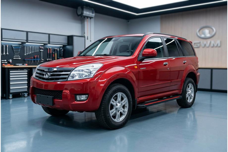 GreatWall Haval/Hover H3 2005–2013 Side steps Maya Red (2 stuks, aluminium) Image
