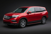Honda Pilot 2015–2022 Side steps Maya Red (2 stuks, aluminium) foto 1